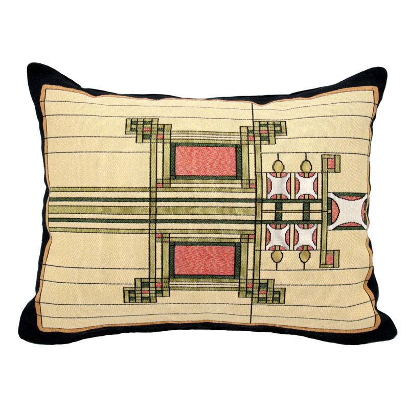 Geometric Cotton Blend Throw Pillow