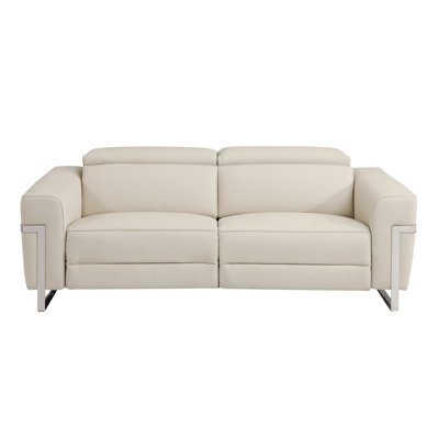 Canapé inclinable électrique en cuir Baisley