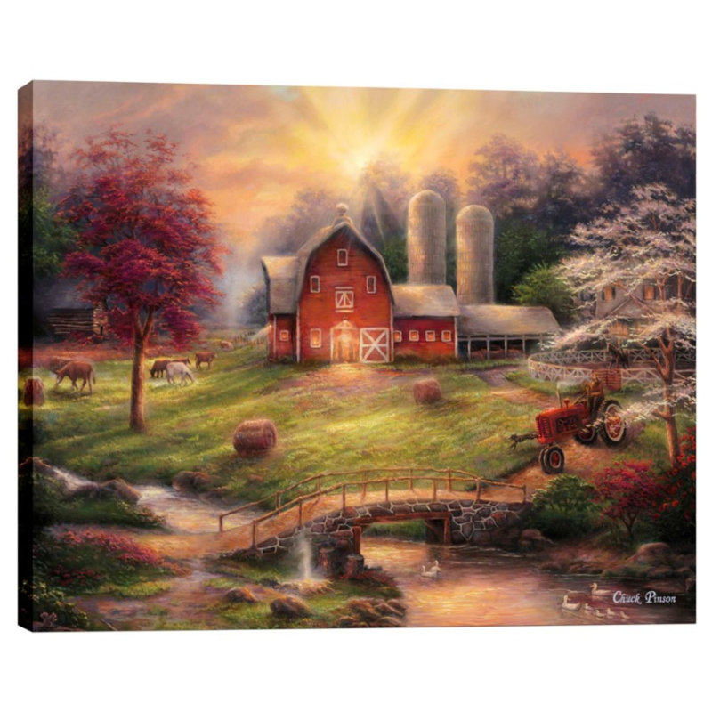 " Anticipation Of The Day Ahead " by Chuck Pinson, 40" H x 54" W x 1.5" D
