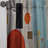 Arles Blue Orange Mid Century Abstract Retro - Mid-Century Curtain - Velvet Room Darkening - 1 Panel-1792243601