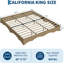 Lit plateforme en bois Wave Design - profil bas sans tête de lit, silencieux, sans sommier tapissier-1710148593-1710148594