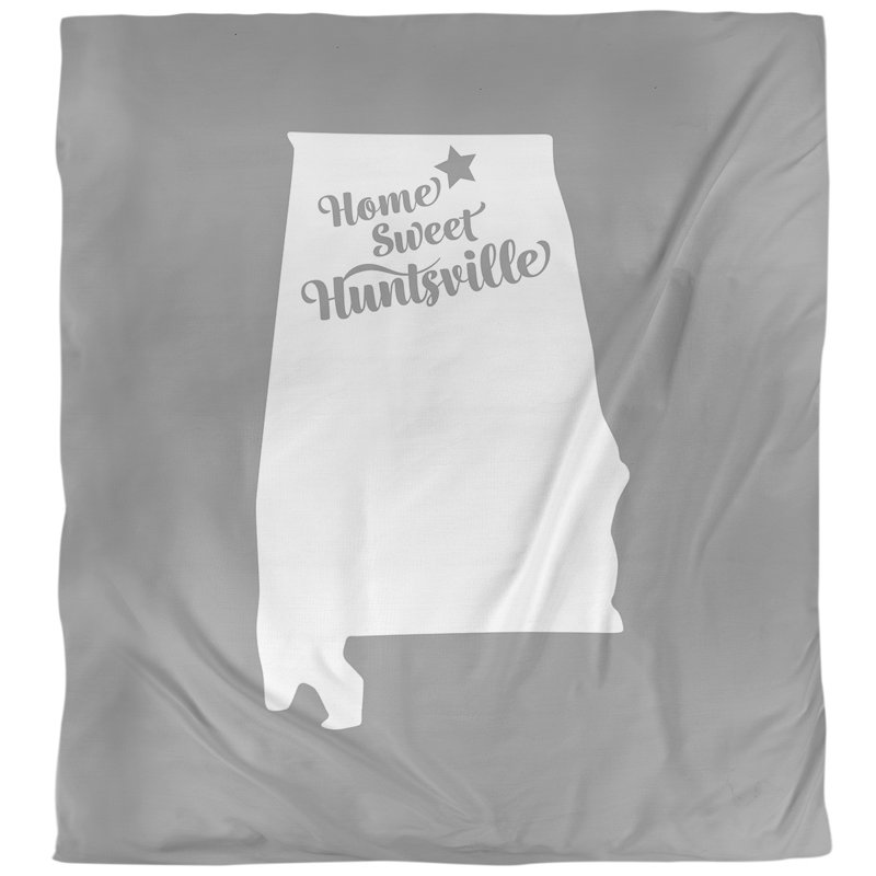 Housse de couette alabama Huntsville, Housse de couette simple TG, Gris