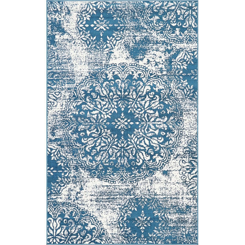 Tapis bleu Coblitz, Rectangle 3 pi 3 po x 5 pi 3 po