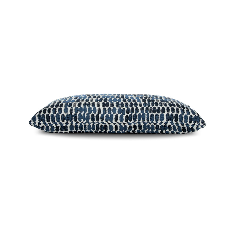 Thumbprint Outdoor Rectangular Pillow Cover & Insert, Indigo