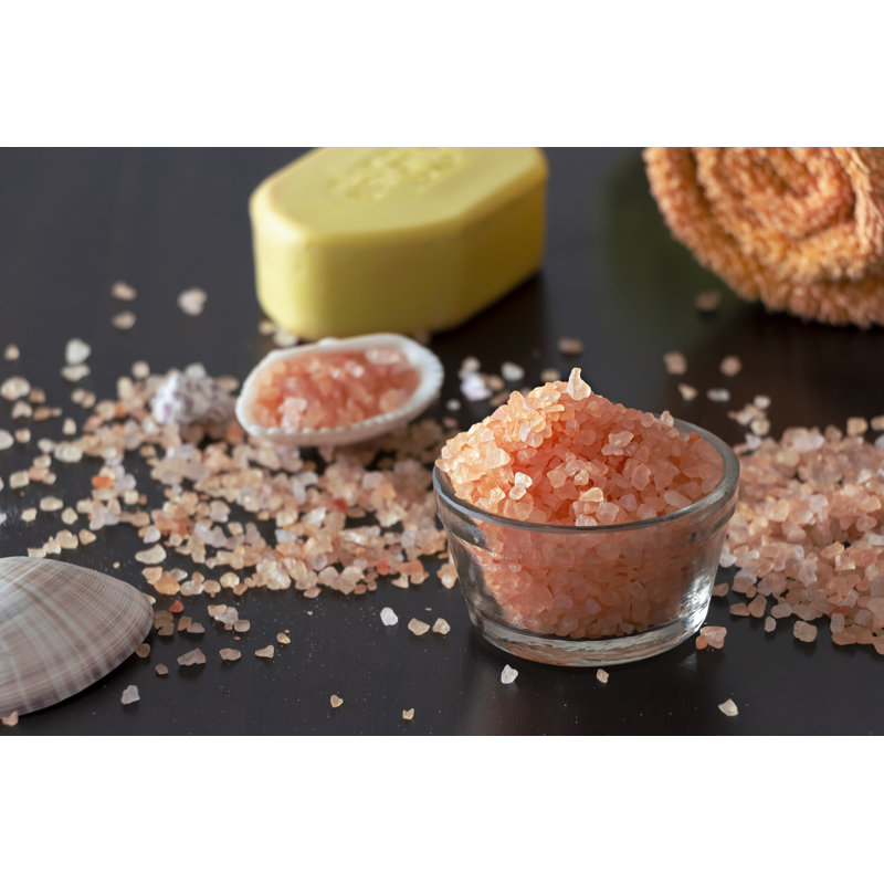 Pink Himalayan Salt - Wrapped Canvas Print, 30cm H x 46cm W x 3.8cm D