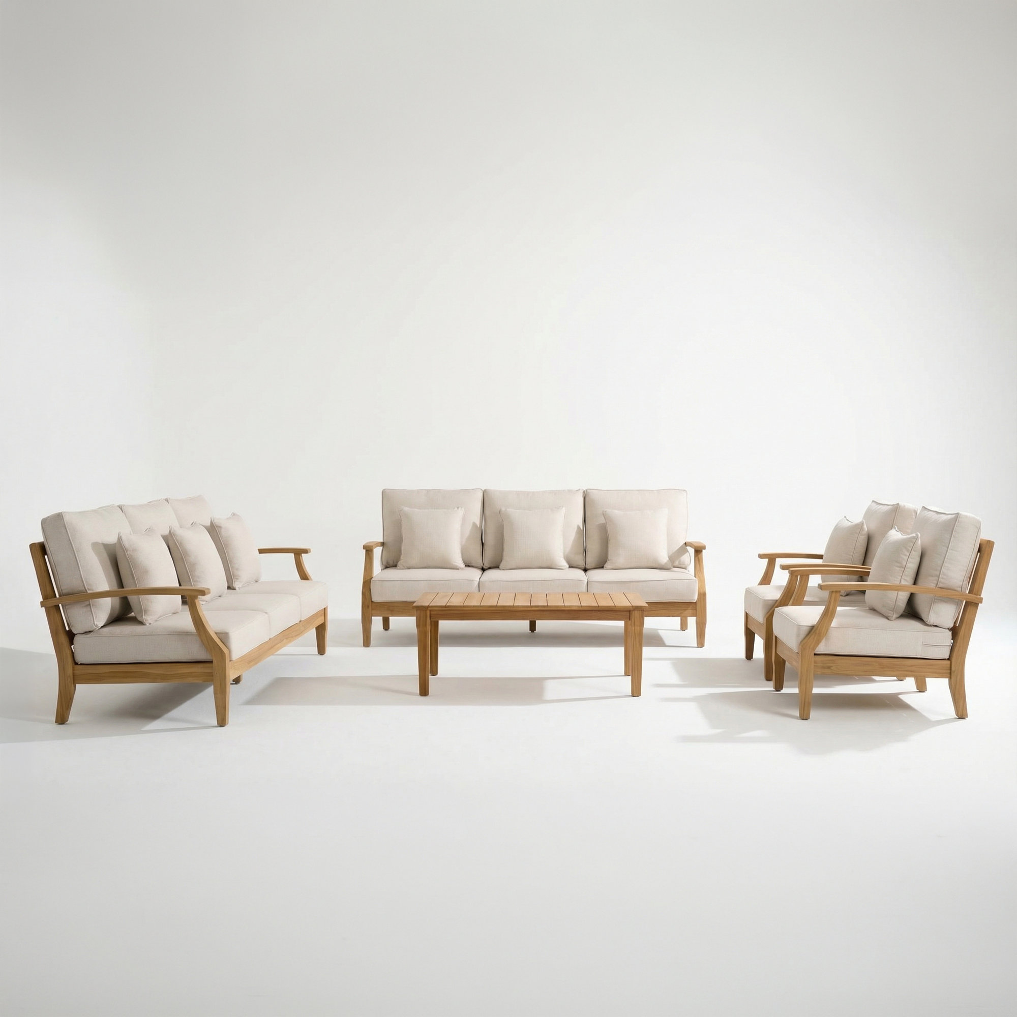 Clairmont 7-person Seating Group, White