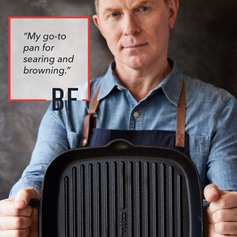 Bobby Flay by GreenPan 11” Cast Iron Square Grill Pan