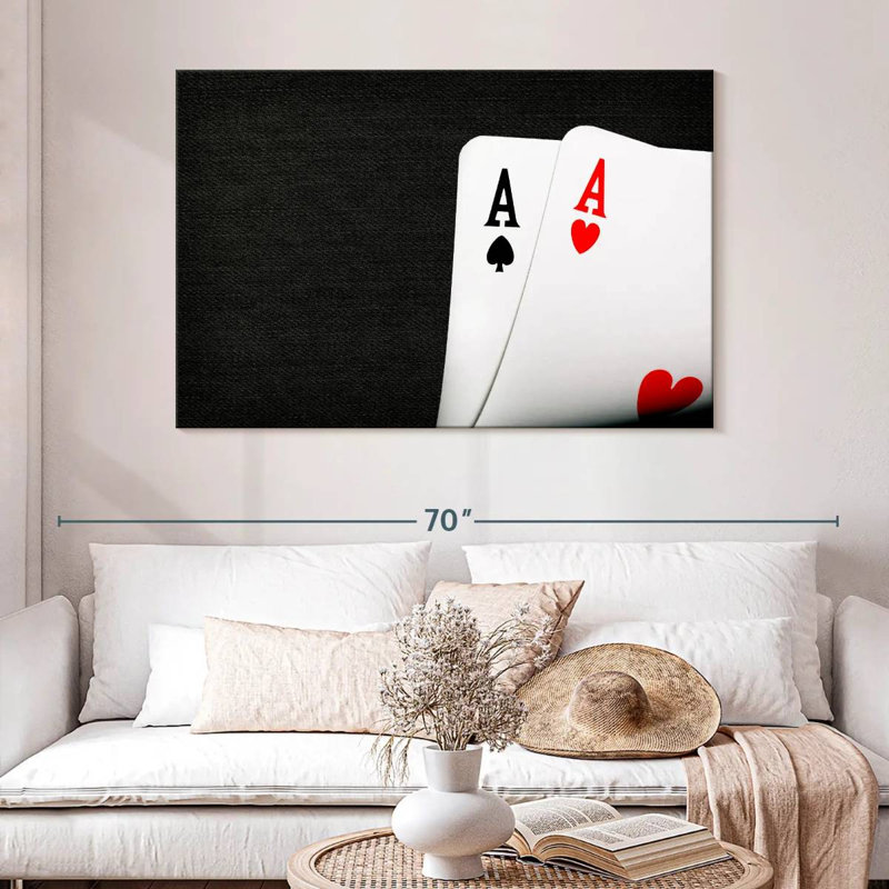  Jeu de cartes «Ace», H 32 po x l 48 po