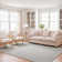 Natural Fiber Sisal With Latex Solid Color Rug
