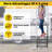 RV Steps with Handrail, 4 Steps Non-Slip Hot Tub Steps,Outdoor RV Stairs for Spa Pool, Camper