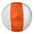 Blanc / orange