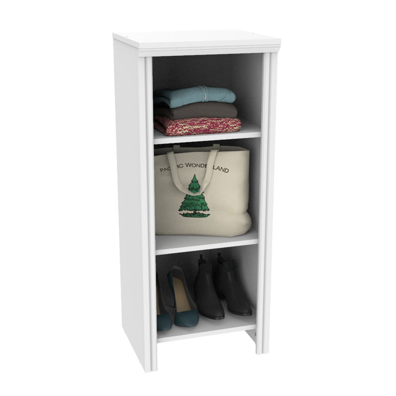 Impressions White Base Organizer for Wood Closet System, 41.1" H x 16.97" W x 14.58" D