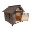 Niche pour chien avec fenêtre et porte-985710561