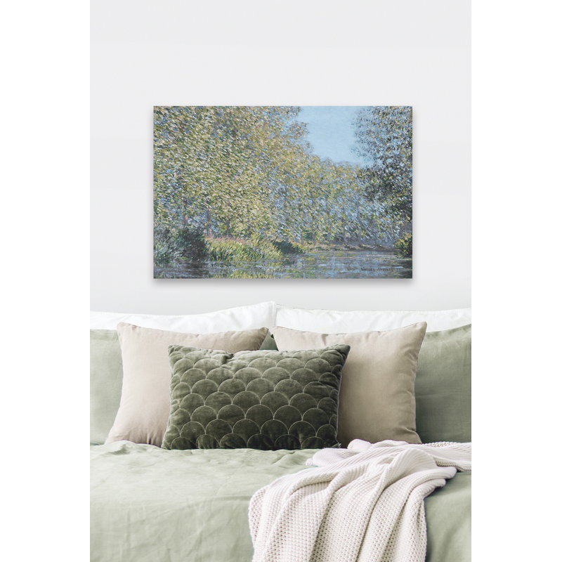 "Bend in the Epte River", reproduction sur toile tendue, H 8 po x l 12 po