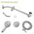 5" Multi Function Dual Shower Head, With Adjustable Slide Bar