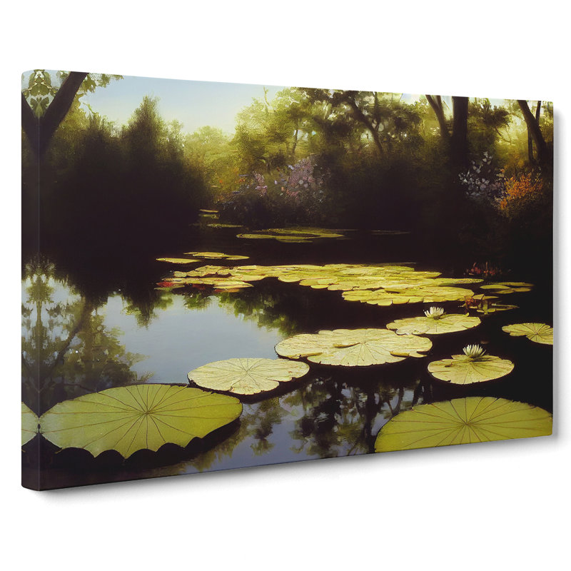 Spectacular Water Lily Pond - Wrapped Canvas, 50cm H x 76cm W x 3cm D