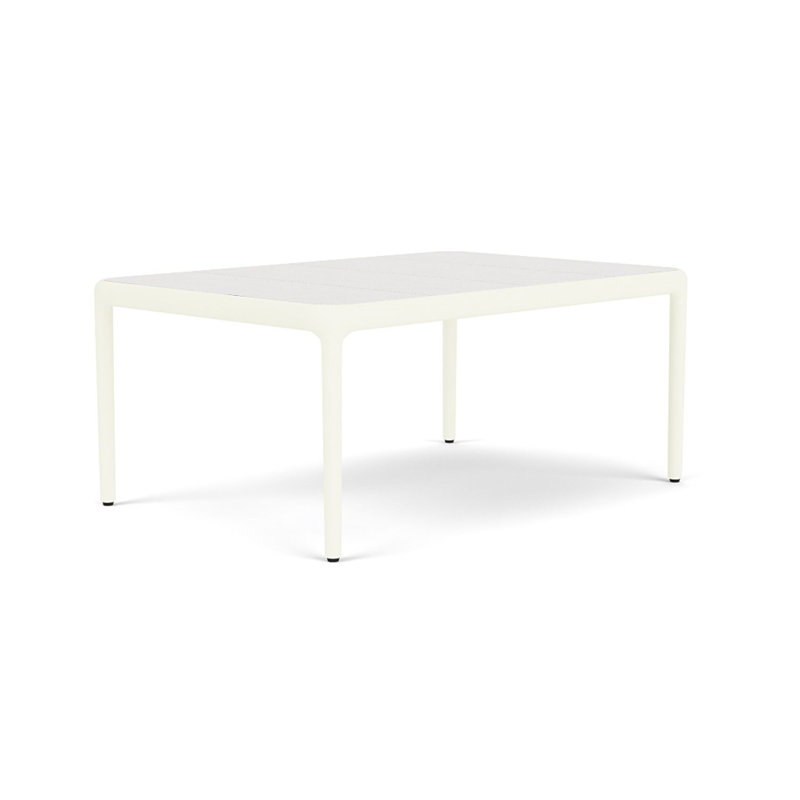 Otti Rectangular Side Table, Bone/Eggshell