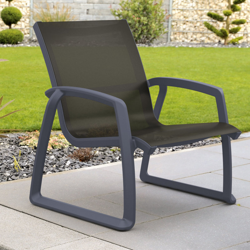 Chaise de patio Farrah, Gris foncé