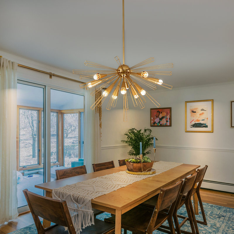 10 - Light Sputnik Chandelier, Gold