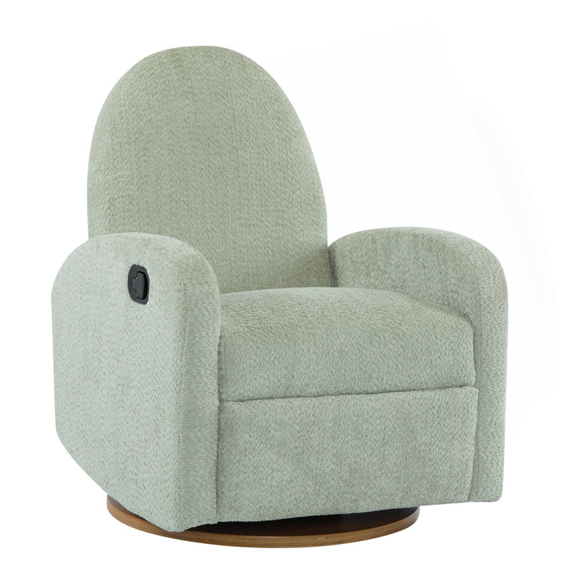 360 Swivel And Glider Recliner Chair, Light Green
