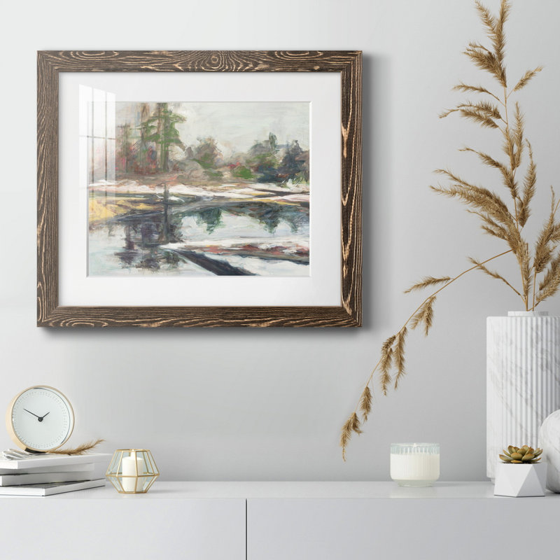 «Quiet Reflection», reproduction sur toile encadrée, Cadre noyer, H 24 po x l 18 po x P 1,5 po