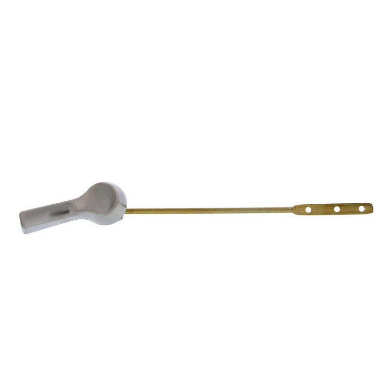 Decorative Heavy Duty Tank Trip Lever 8" Brass Arm with Metal Spud, Brushed Nickel