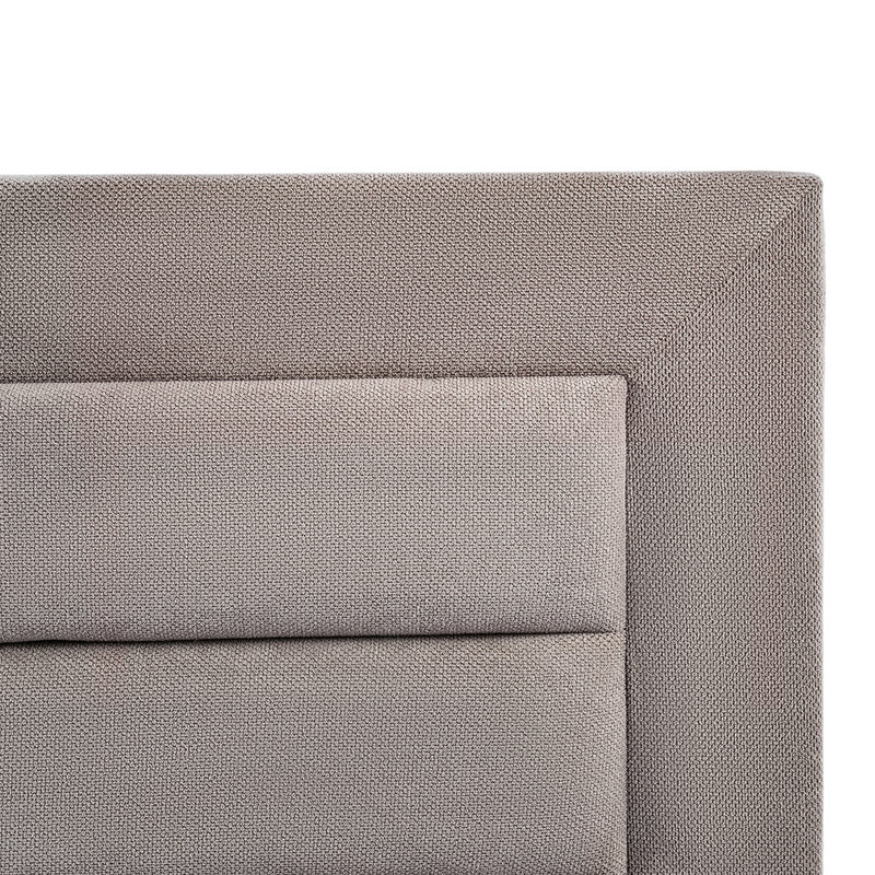 Tête de lit rectangulaire moderne réglable de 63 pouces pour chambre à coucher, Tan