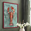 «Aquatic Lobster I», reproduction encadrée - bois massif-1254406246-1254406252