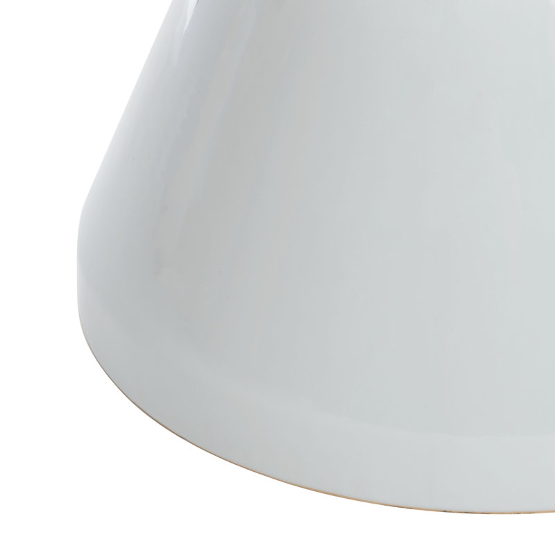 Potashnick Ceramic Accent Stool, White