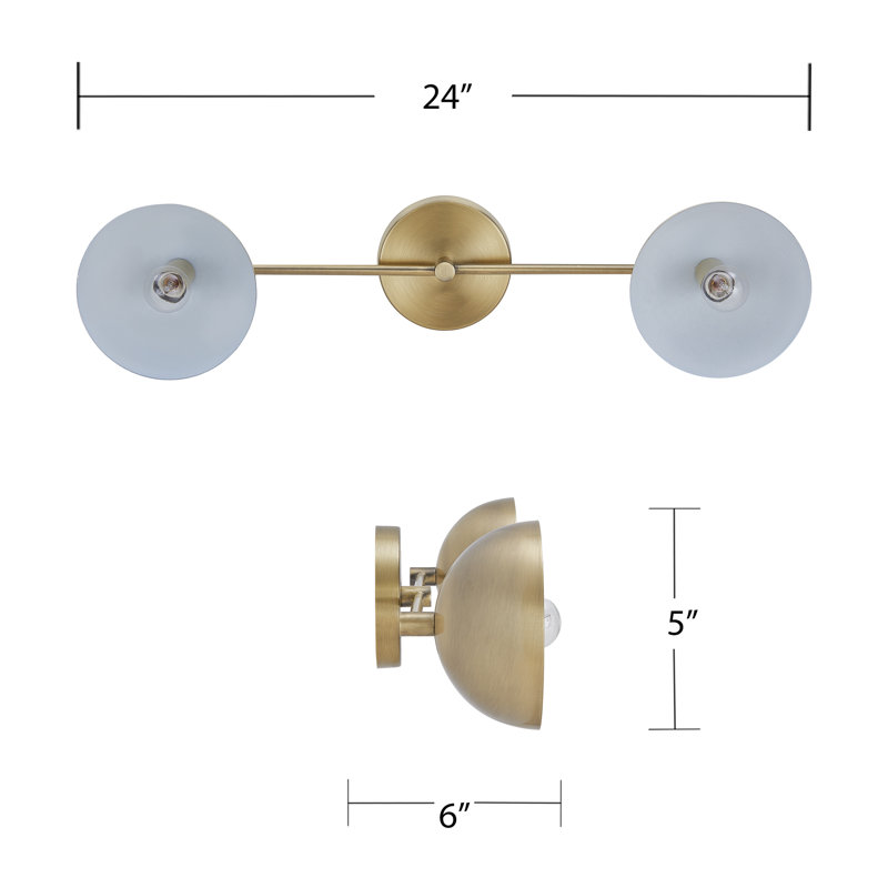 appliquee à bras 2 lumières Barwick