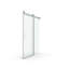 Porte de douche coulissante simple sans cadre à fermeture en douceur de 56 à 60 po x H 76 po, verre trempé de 1/4 po (6 mm)-120178946-120178942