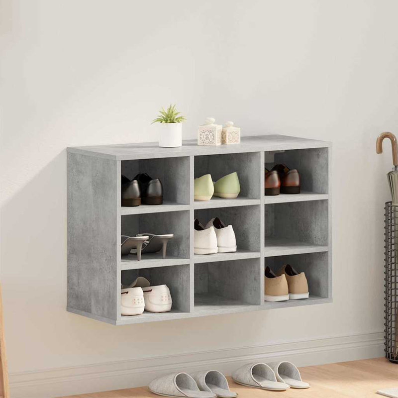 Shoe Cabinet, Concrete Grey