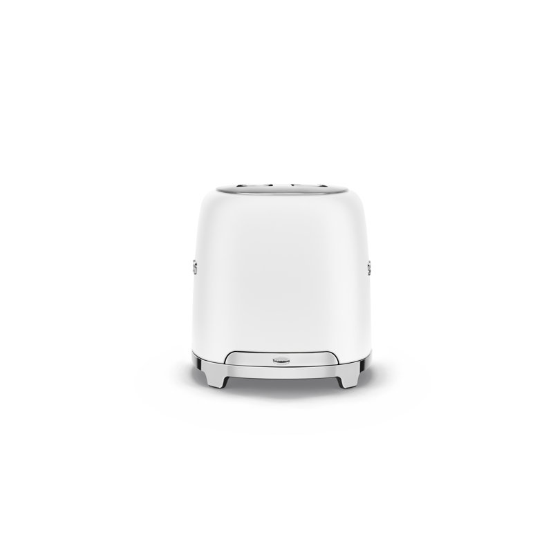 Smeg TSF01 50's Style Retro Two Slice Toaster - Matte Version, Matte White