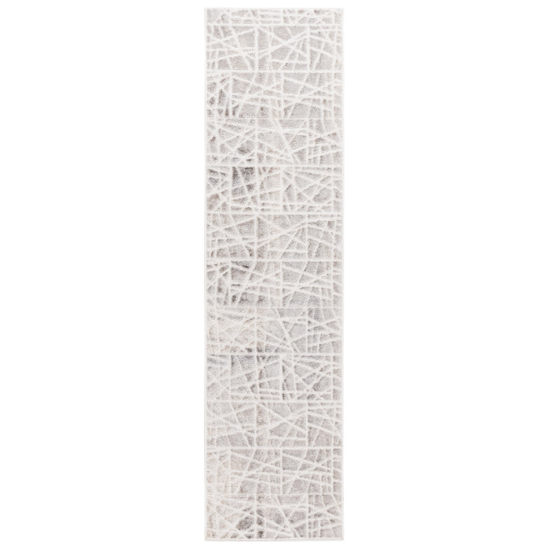 Brookley Performance Abstract Rug, Runner 2' x 8'