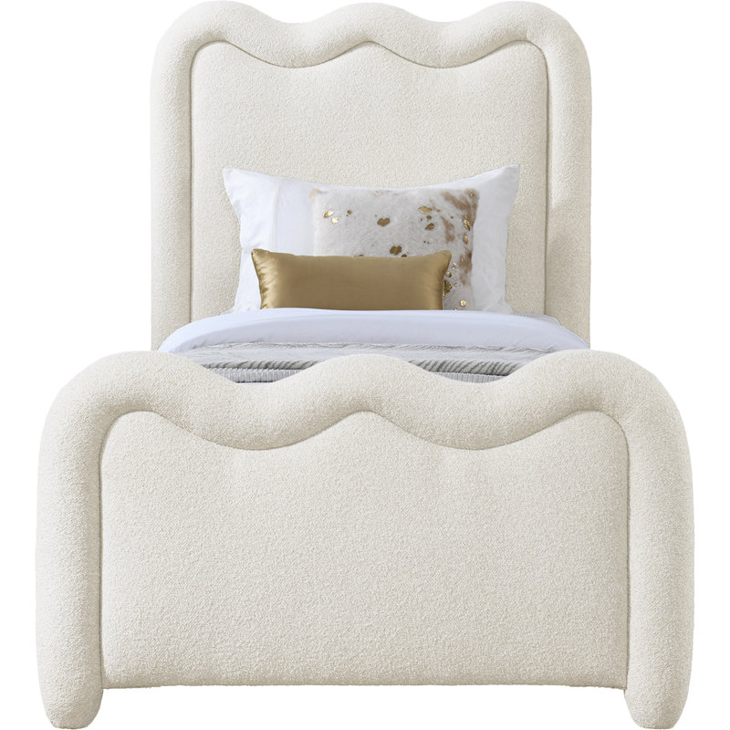 Gavin Chenille Fabric, Twin, Cream Chenille Fabric