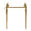 Console de salle de bain autoportante en fer 28 po VICI, sans lavabo et robinet, chrome-2035595521-2035595534