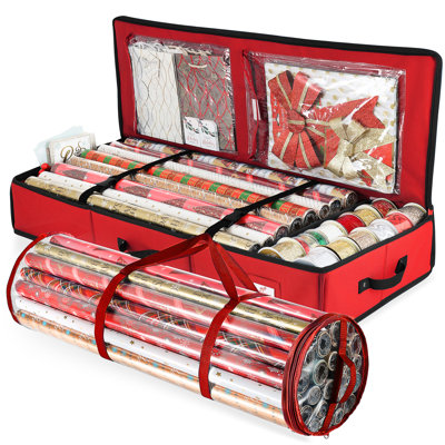 Deluxe Christmas Gift Wrapping Storage