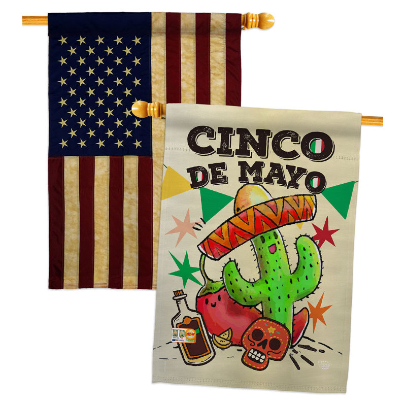 Drapeau de maison El Cinco De Mayo