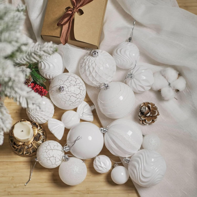 Décoration de Noël arbre, Blanc