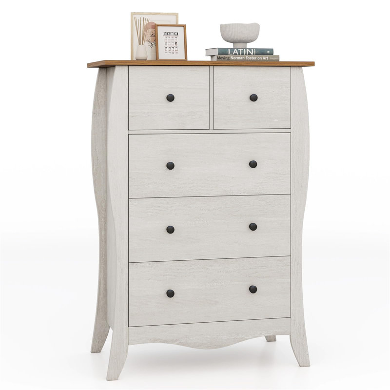 5 - Drawer Chest of Drawers, Grey