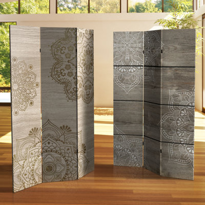 Fellman Mandala Folding Room Divider by Mistana
