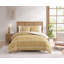 Édredon en microfibre jaune avec pompons DESIGN STU DVD Pasadena Medallion-1104642789