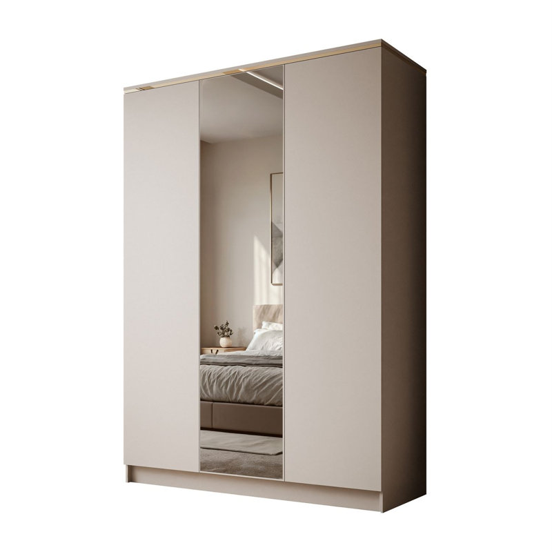 3 Door Manufactured Wood Wardrobe