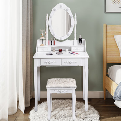 Ensemble coiffeuse et tabouret Anastasio