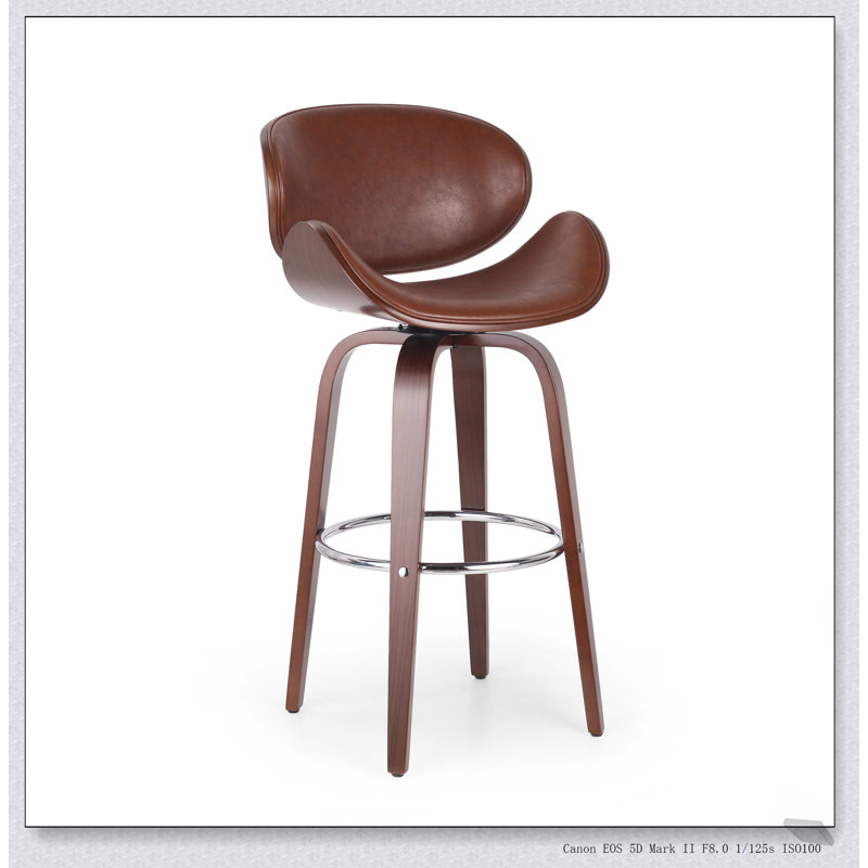 Tabouret de bar pivotant Mid-Century moderne avec réglage de la hauteur à gaz et siège capitonné à losanges pour plus de confort et de style