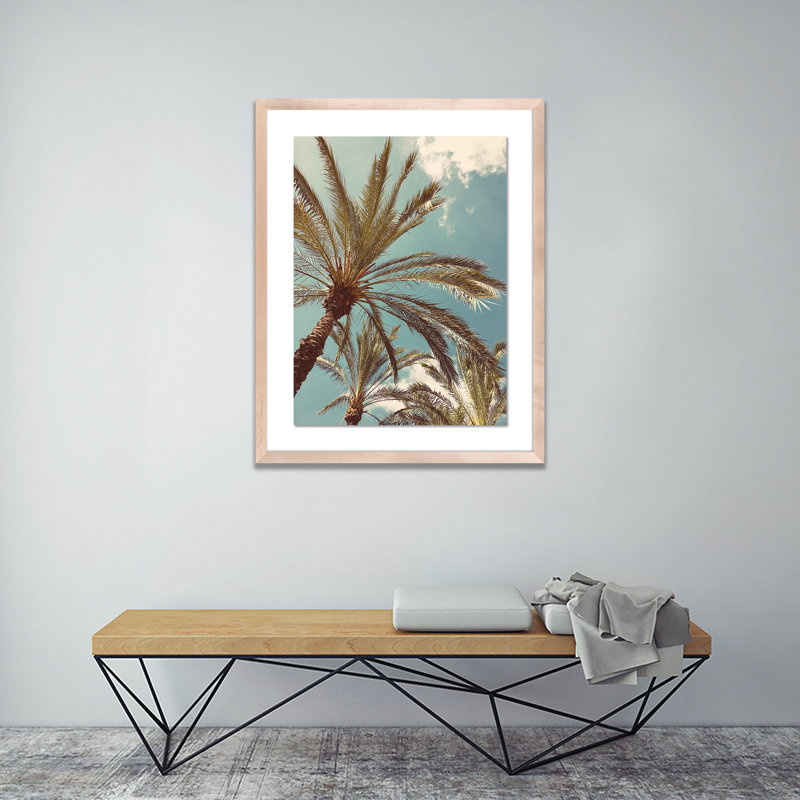 Palm II Print by Vitaliy Paykov, 40" H x 32" W x 2.5" D, Natural