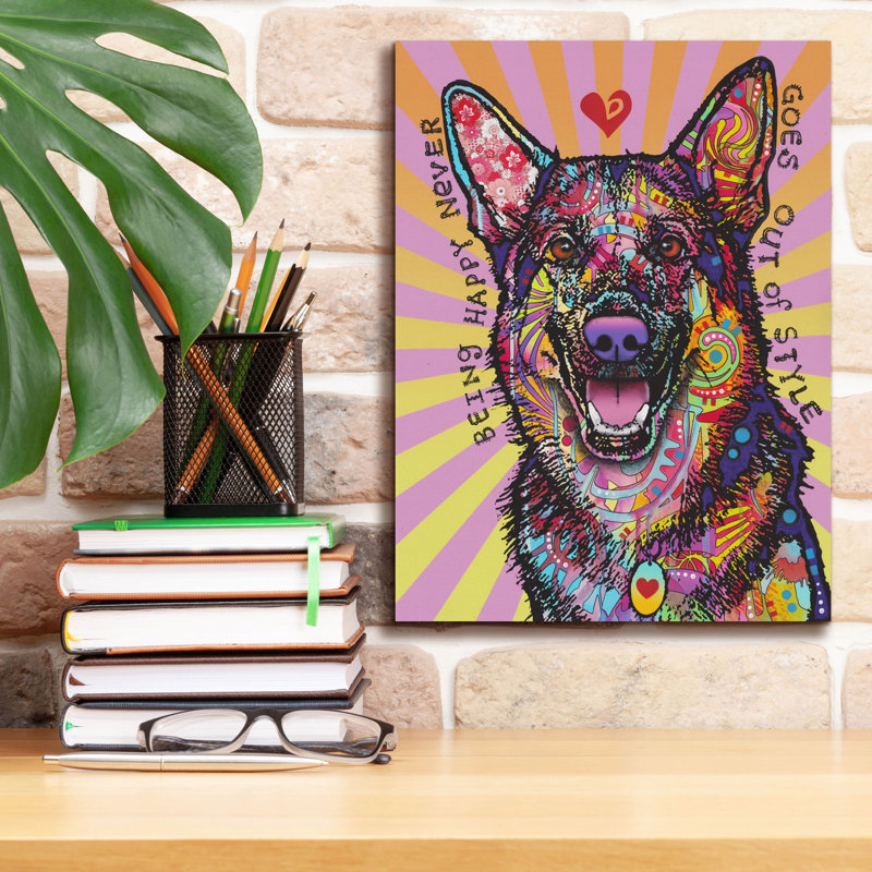 «Lark Manor ™« Being Happy »par Dean Russo Studios, art mural sur toile, H 16 po x l 12 po x P 0,75 po