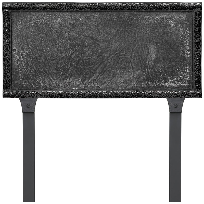 Plaque d'adresse rectangulaire Harrison, Oui, Fer suédois / Noir