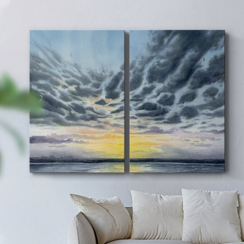 Anastasia Island Sunset I - Toile tendue avec châssis de qualité supérieure - Prêt à être accroché