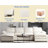 U Shaped Modular Sectional Sofa Couch